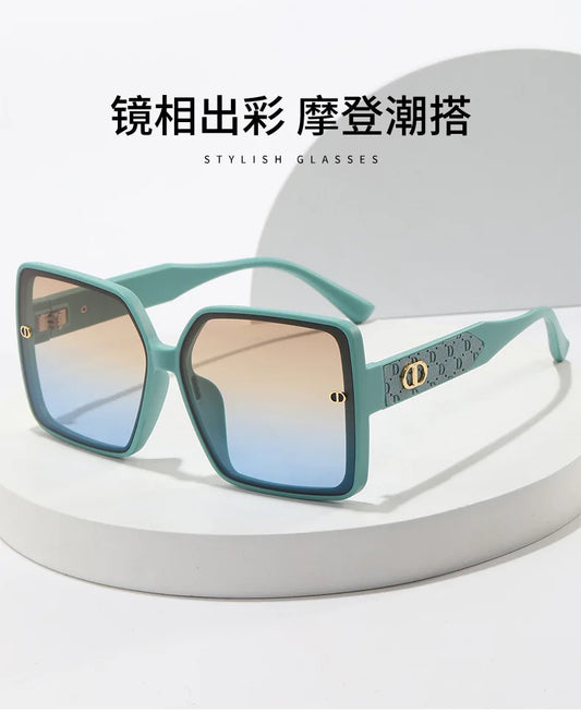 2025 New Large-frame Square Sunglasses for Women's High-end Fashion Sunglasses, UV-proof Fashion for Driving